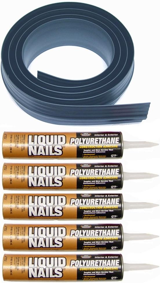 Get Special Price Tsunami Seal 51050 Lifetime Garage Door Threshold Seal Kit - 50', Gray (Various Sizes Available)