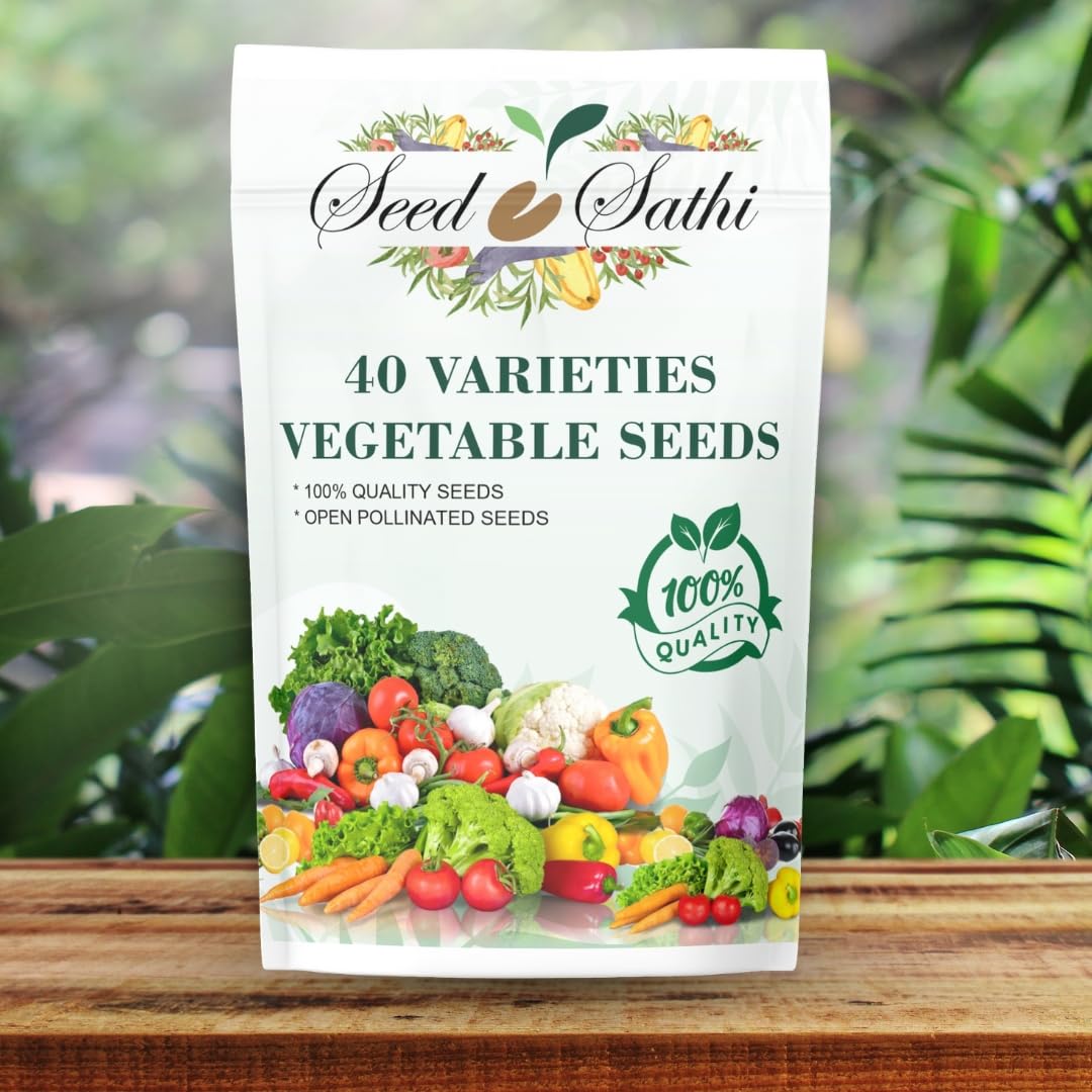 Seed Sathi 40+1(free) Variety Green Leafy Vegetable Seeds for Home