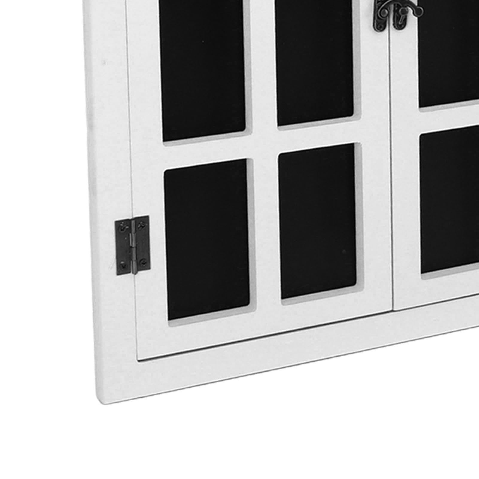 Cartel de pizarra falsa para ventana, elegante pizarra negra, pizarra de mensajes para el hogar, cafetería, bar, decoración, 40 x 52 cm (blanco)
