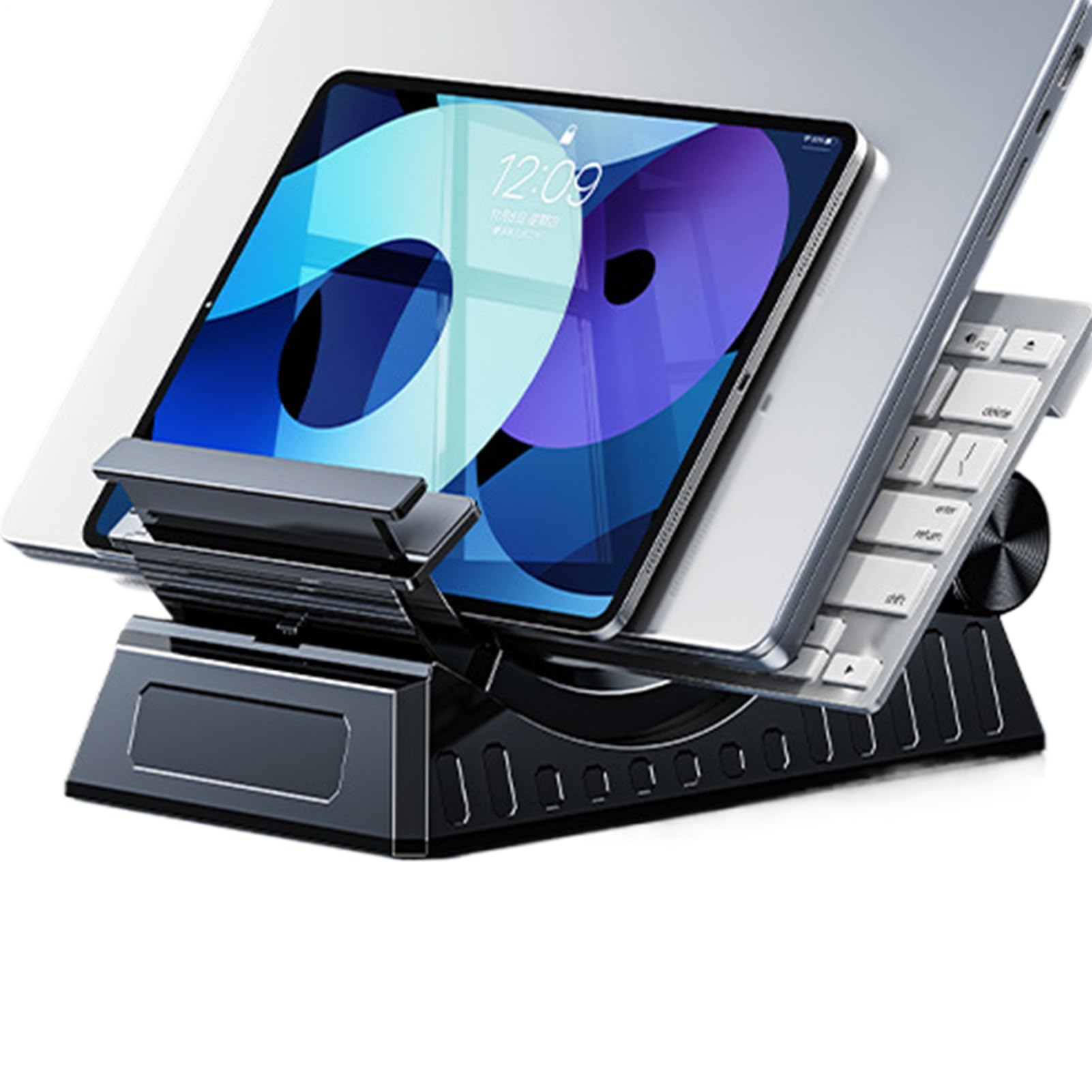 Base Di Supporto Per Alzare Il Laptop Regolabile E Pieghevole A Forma Di C | Base di Supporto per Laptop Per Casa Ufficio Divano Auto