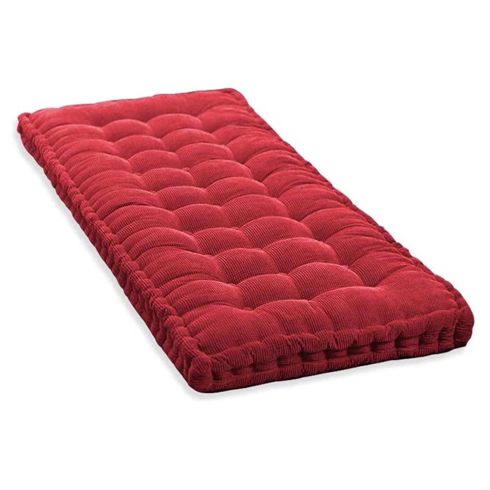 Coussin de banc de jardin rouge pour vos après-midis détente sur la balancelle