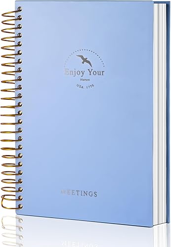 Miniatura 1 de Paquete de 4 cuadernos de reuniones para trabajo con artículos de acción, 120 hojas de agenda de reuniones para oficina, negocios, agenda de