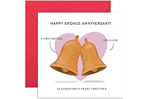 Old English Co. 8th Wedding Anniversary Card for Husband and Wife -...