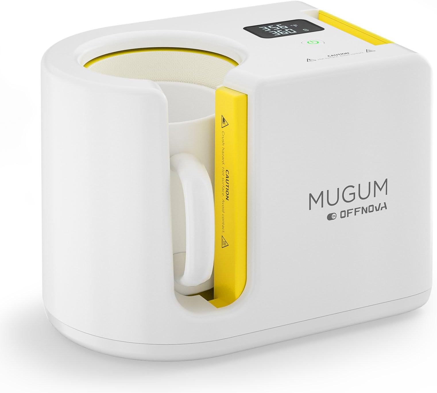 OFFNOVA Mug Heat Press Machine, 11-14oz Sublimation Mug Press with LCD, One-Touch Setting, Adjustable Time, Upgraded Bottom Heating for Even Heat Transfer, Auto-Off Safety, DIY Gifts