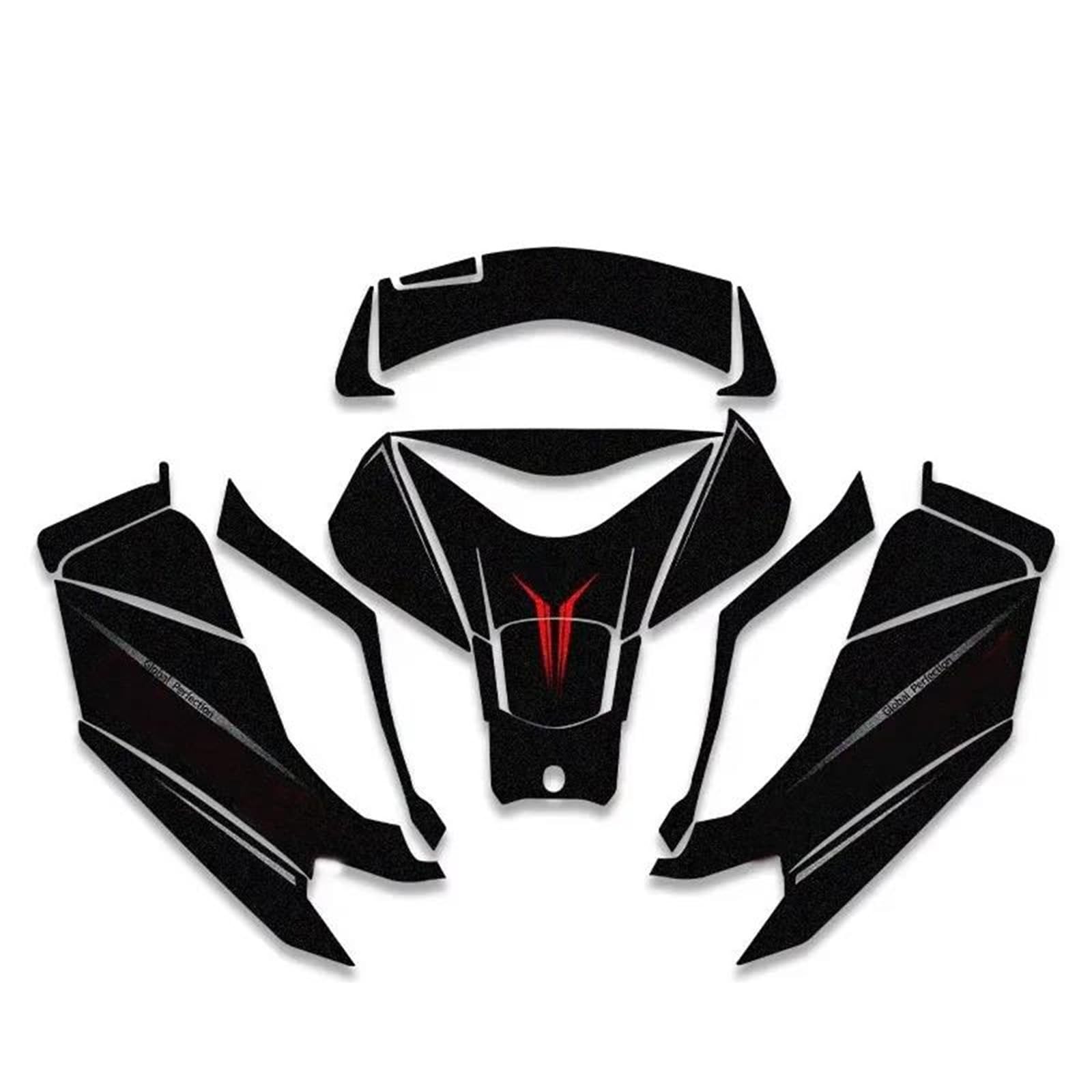 Jtwmty Color5 Motorcycle Body Fairing Sticker Tank Pads Gas Knee Grip Traction Protector For Pcx 160 Pcx160 2025 Bike Tank Film(Color5)