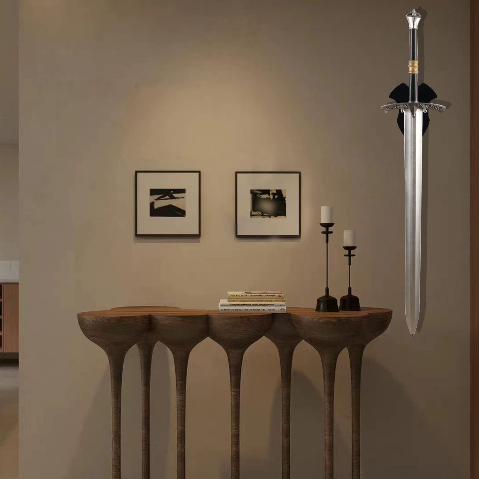 Schwerthalter, Schwert-Wandhalterung, Axthalter, Schwertaufhänger für Wand, Schwerthalter, Axt, vertikale Anzeige und Dekoration