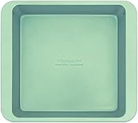 Vista 14 de KitchenAid Molde antiadherente para pastel cuadrado de acero aluminizado diseñado en Suiza, apto para lavavajillas, plateado, 22.8 cm (9 pulgadas)