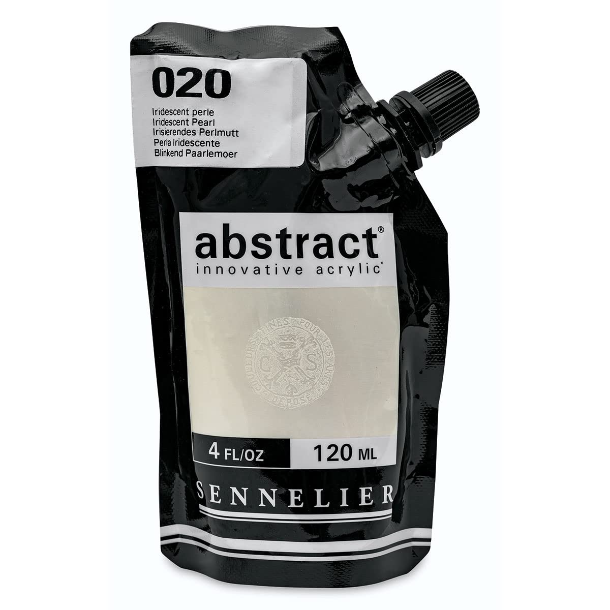Sennelier 020 Iridescent Pearl Abstract Innovative Acrylic Artist Paint Pouch 120Ml (020 Iridescent Pearl)