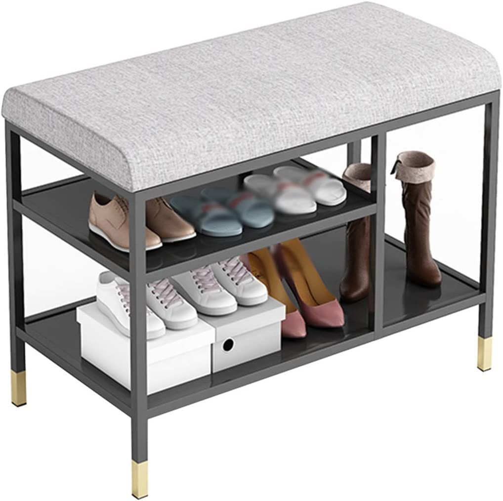 Banc à chaussures d'entrée pour ranger vos souliers et s'asseoir confortablement