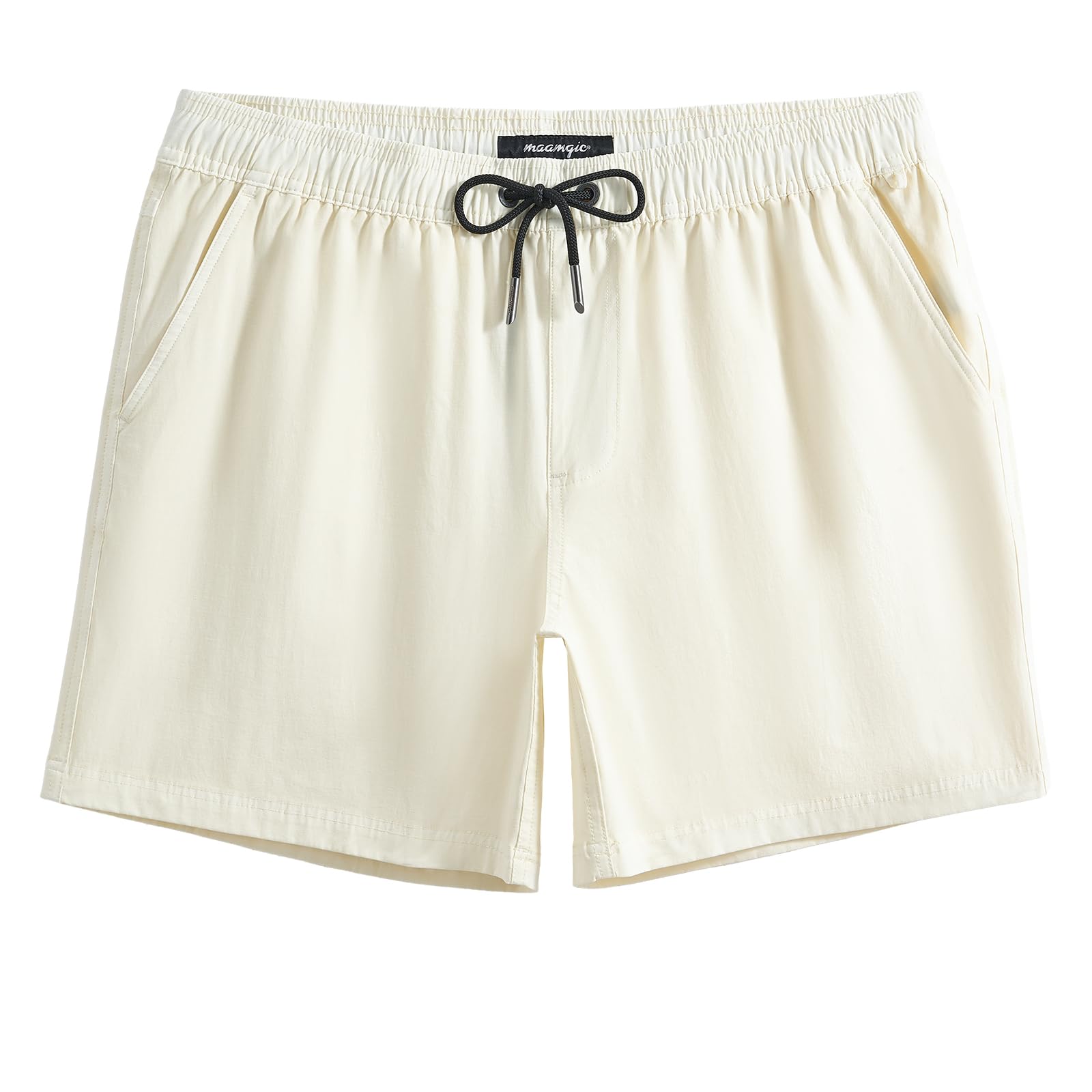 maamgic Men's 5 Inch Shorts Pull-On Relaxed Fit Casual Stretch Shorts