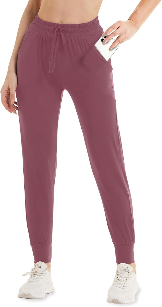 GAYHAY Joggers for Women with Pockets - Womens Sweatpants Lightweight Yoga Lounge Pants for Athletic Workout Gym Running