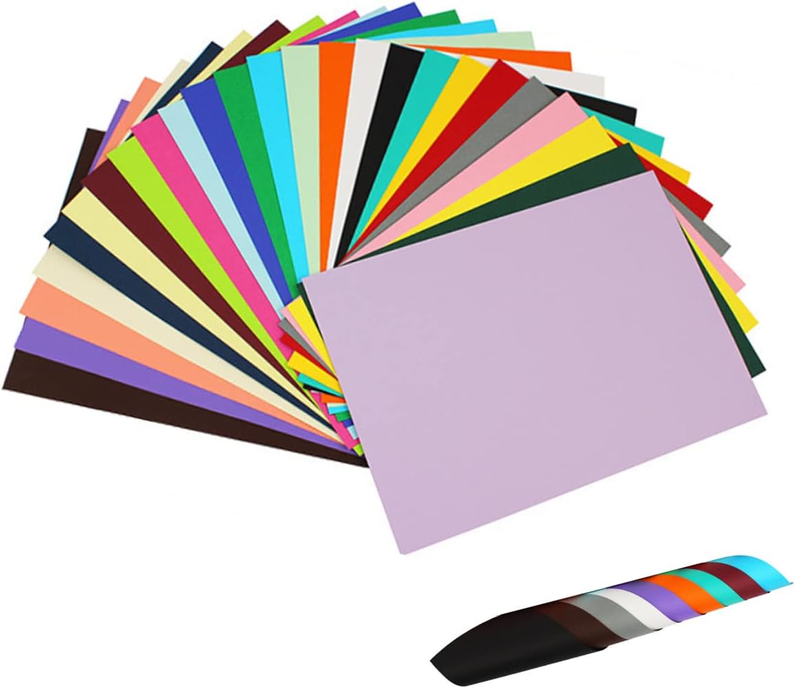60 Colored Scrapbook Paper, Card Stock for DIY Art