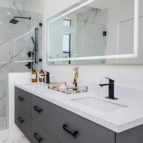 Miniatura 3 de ARCORA Grifos de baño para fregadero de 3 agujeros, 1 agujero, bronce aceitado, grifo de baño de una sola manija con placa de cubierta y drenaje