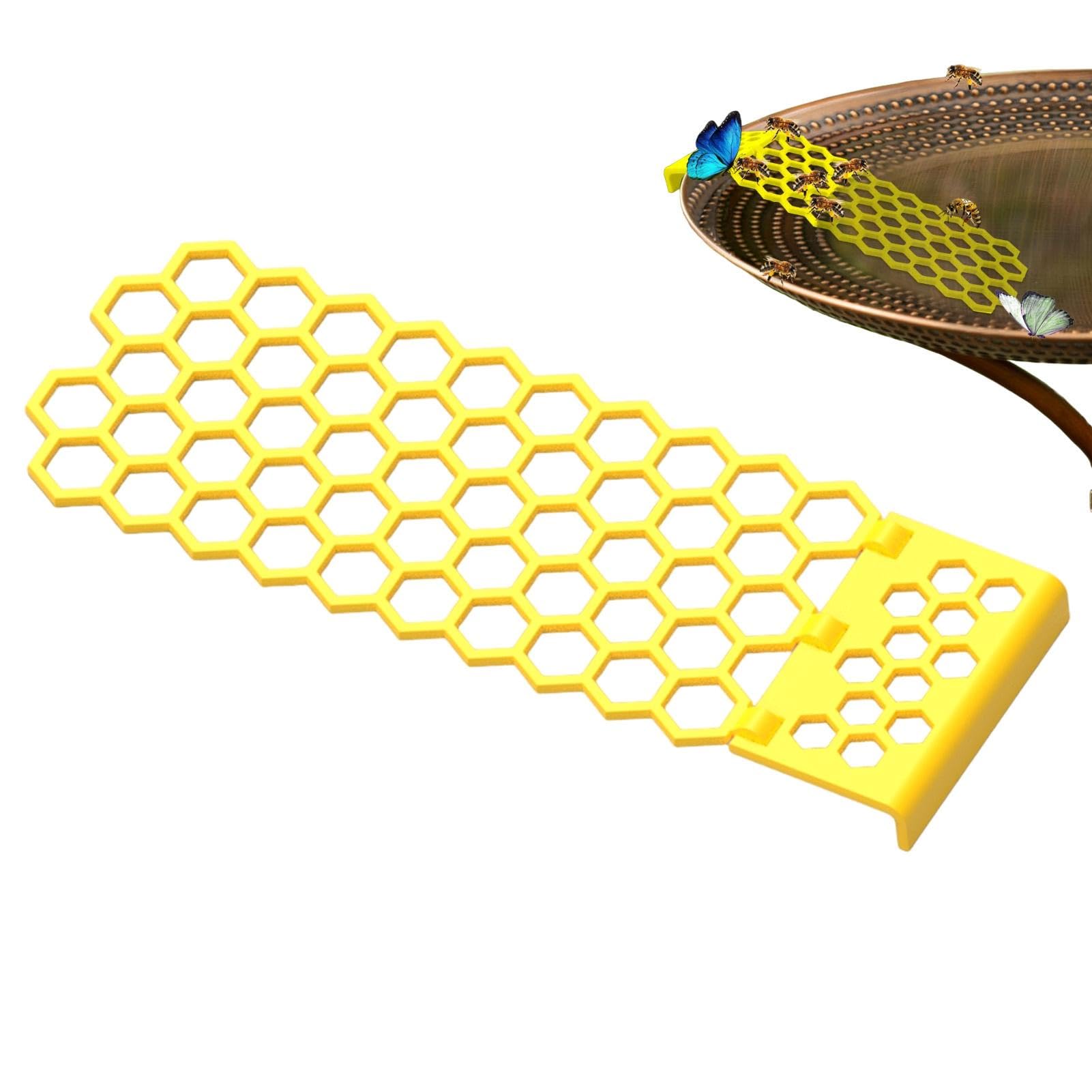 Stazione D'Acqua Per Api Galleggiante - Isola A Forma Di Alveare Per Giardino, Bianca O Gialla - Foto 3