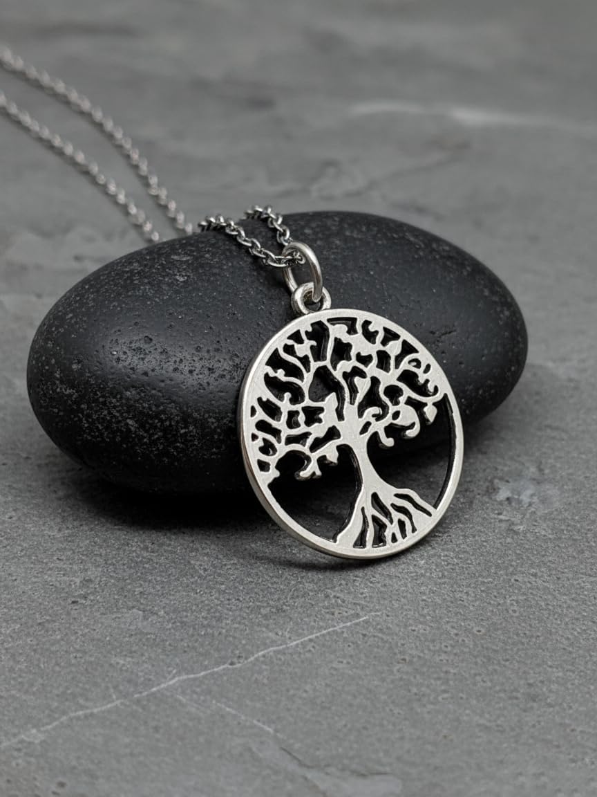 EnCharmed Stainless Steel Tree of Life Necklace, Handmade Celtic Charm Jewelry - Image 4