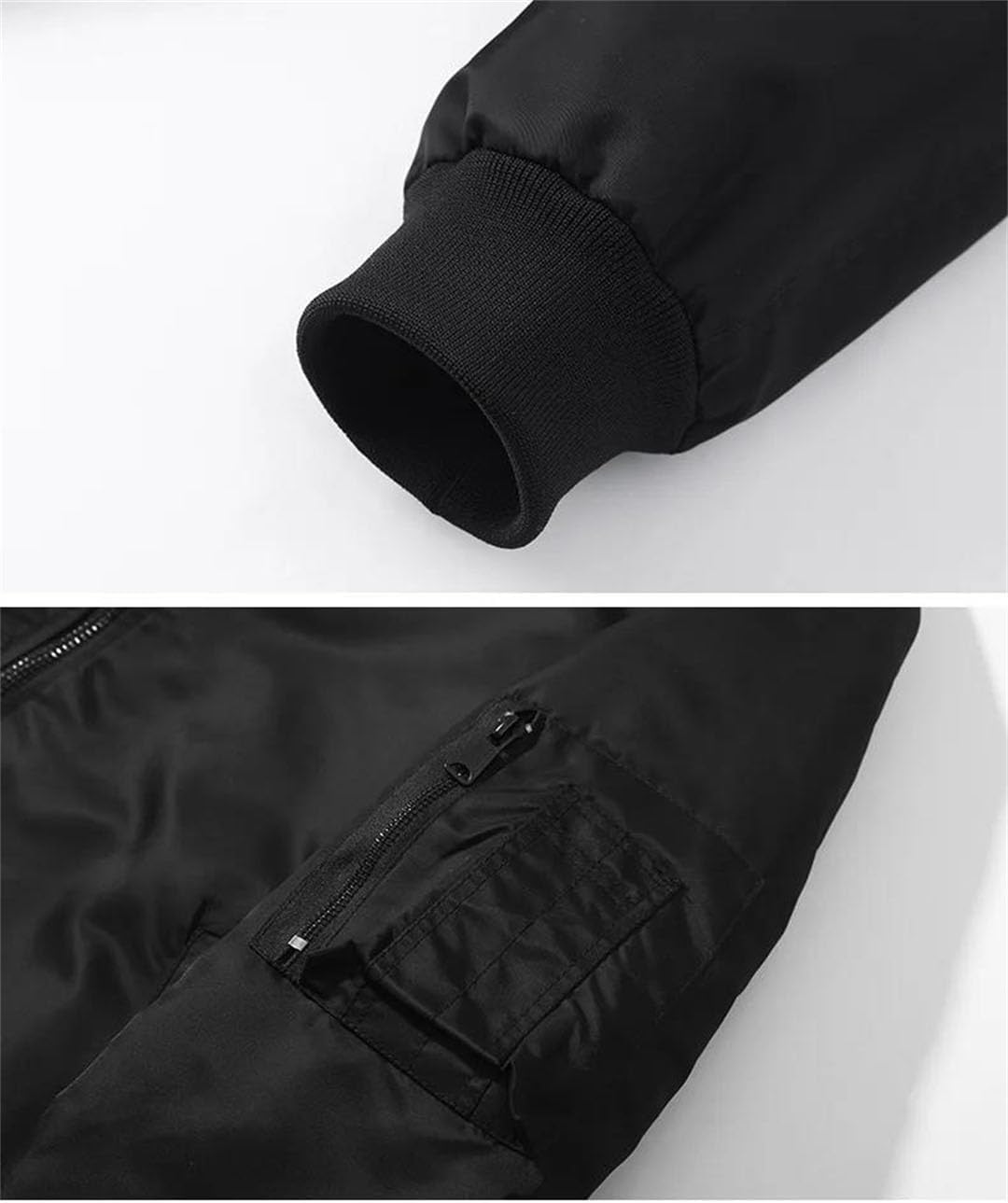 Men's Autumn Winter Bomber Stand Collar Baseball Uniform Loose Outerwear