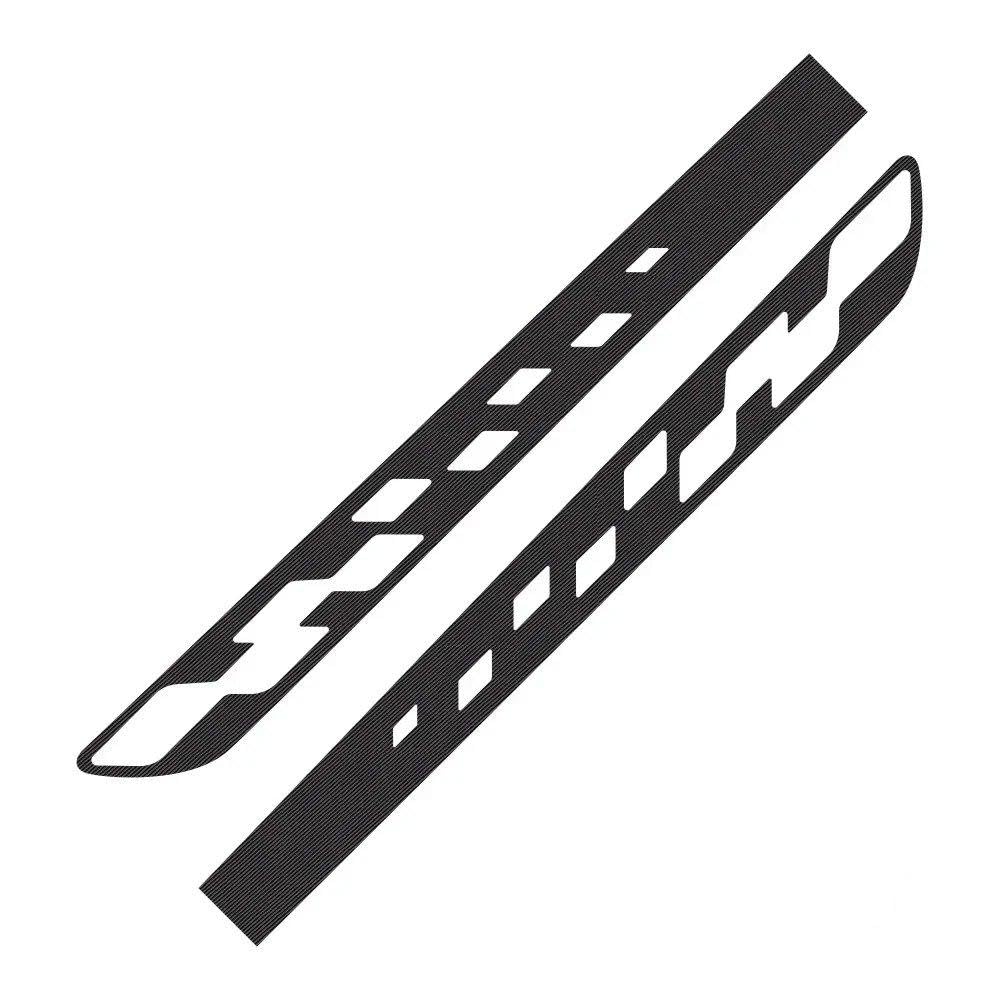 for Renault Dacia Car Door Side Stickers DIY Auto Vinyl Film Sport Graphics Styling(Carbon Fiber)