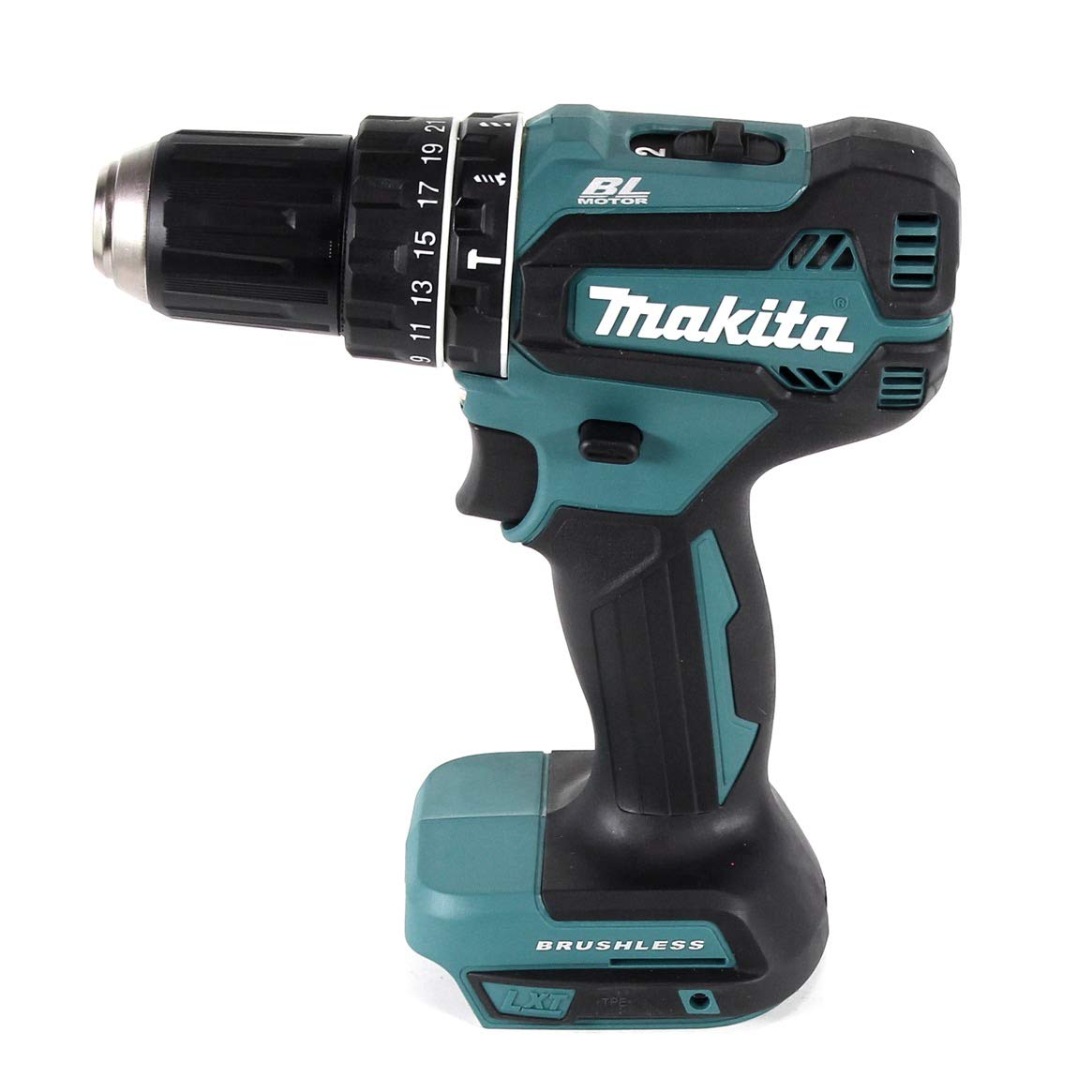 Makita DHP 485 RMJ - Taladro atornillador de percusión (18 V, batería de ion de litio, incluye 2 baterías de 4,0 Ah y cargador)