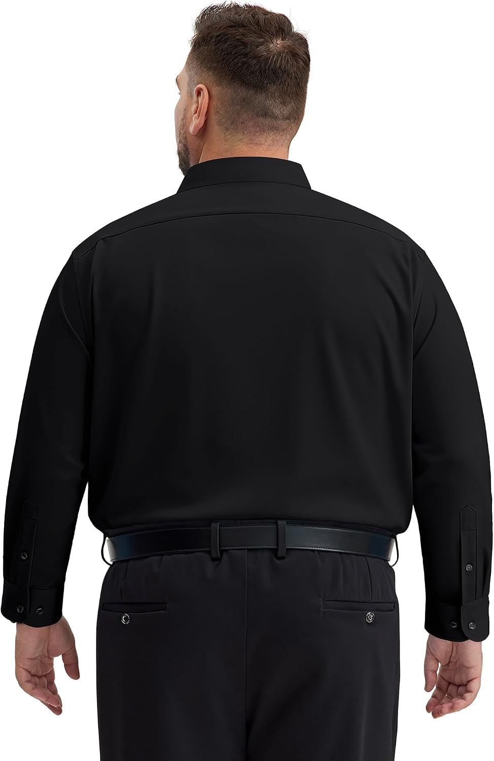 Mens Big and Tall Dress Shirts Long Sleeve Stretch Wrinkle Free Button Down image 2