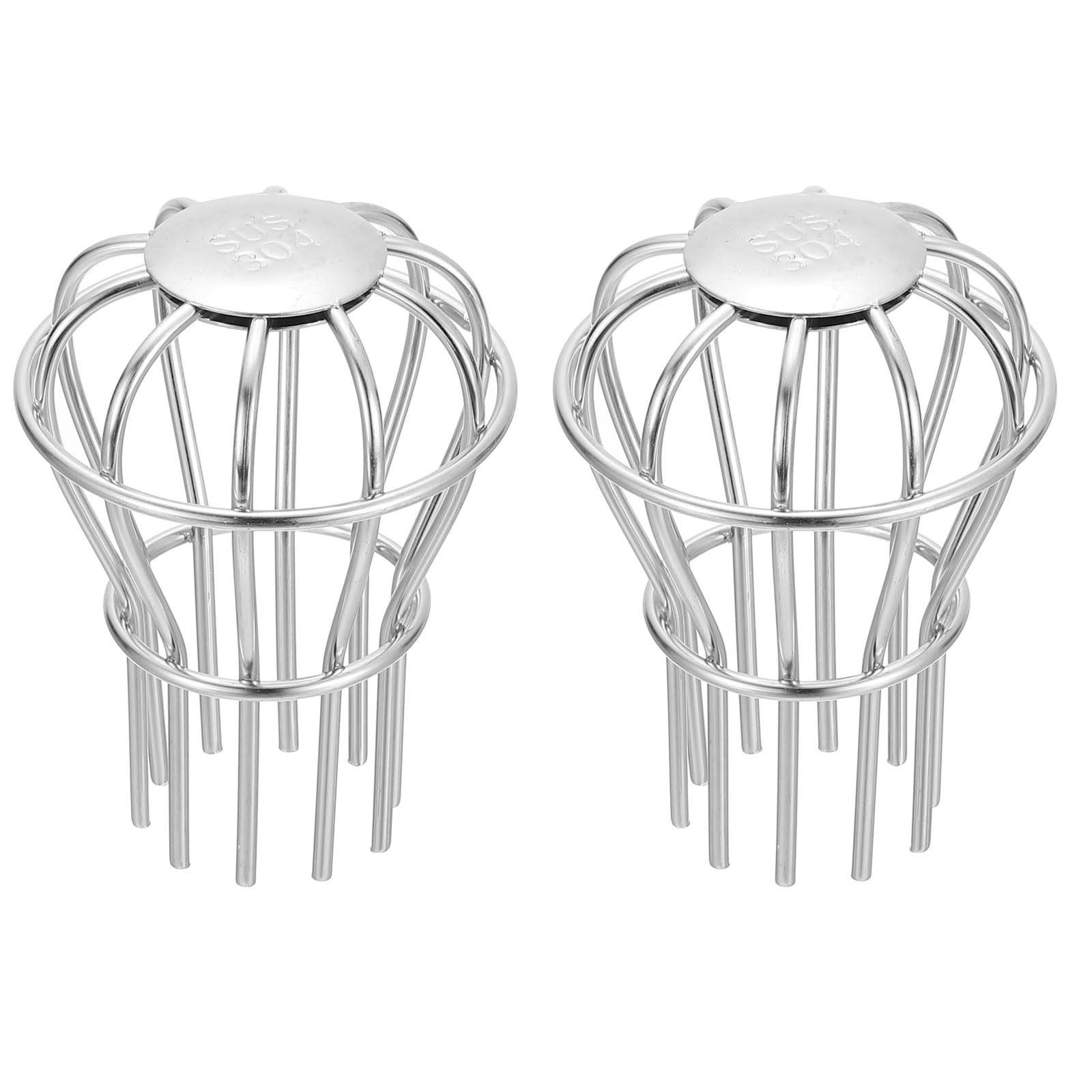 PATIKIL Gutter Guard 2 Inch, 2 Pack 304 Stainless Steel Down Pipe Filter