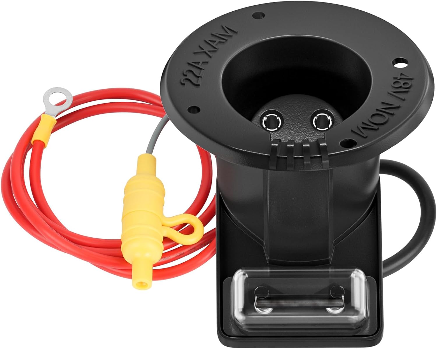 DRIVE UP 48V Club Car Charger Receptacle Charger Plug for Club Car DS Modes, Golf Cart Charging Port with Cord and Club Car Plug OEM 101828901 101802101