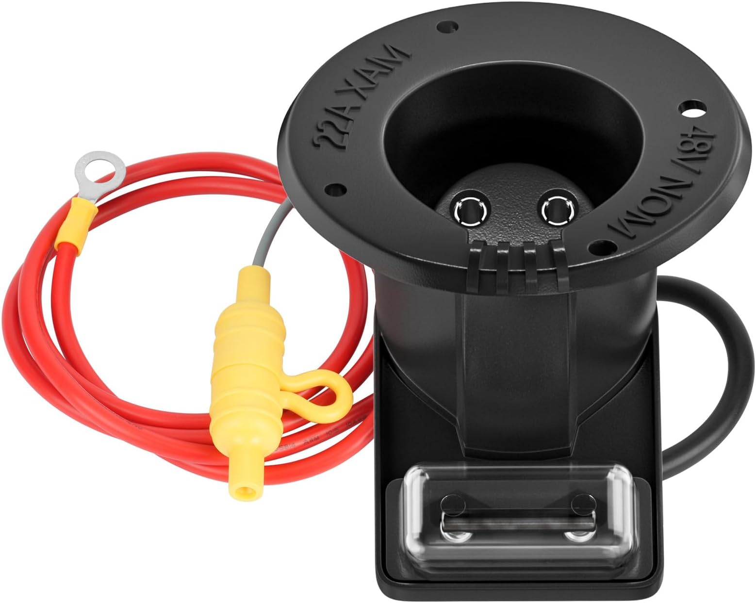 Drive-up 48V Club Car Charger Receptacle Charger Plug for Club Car DS Modes, Golf Cart Charging Port with Cord and Club Car Plug OEM 101828901 101802101