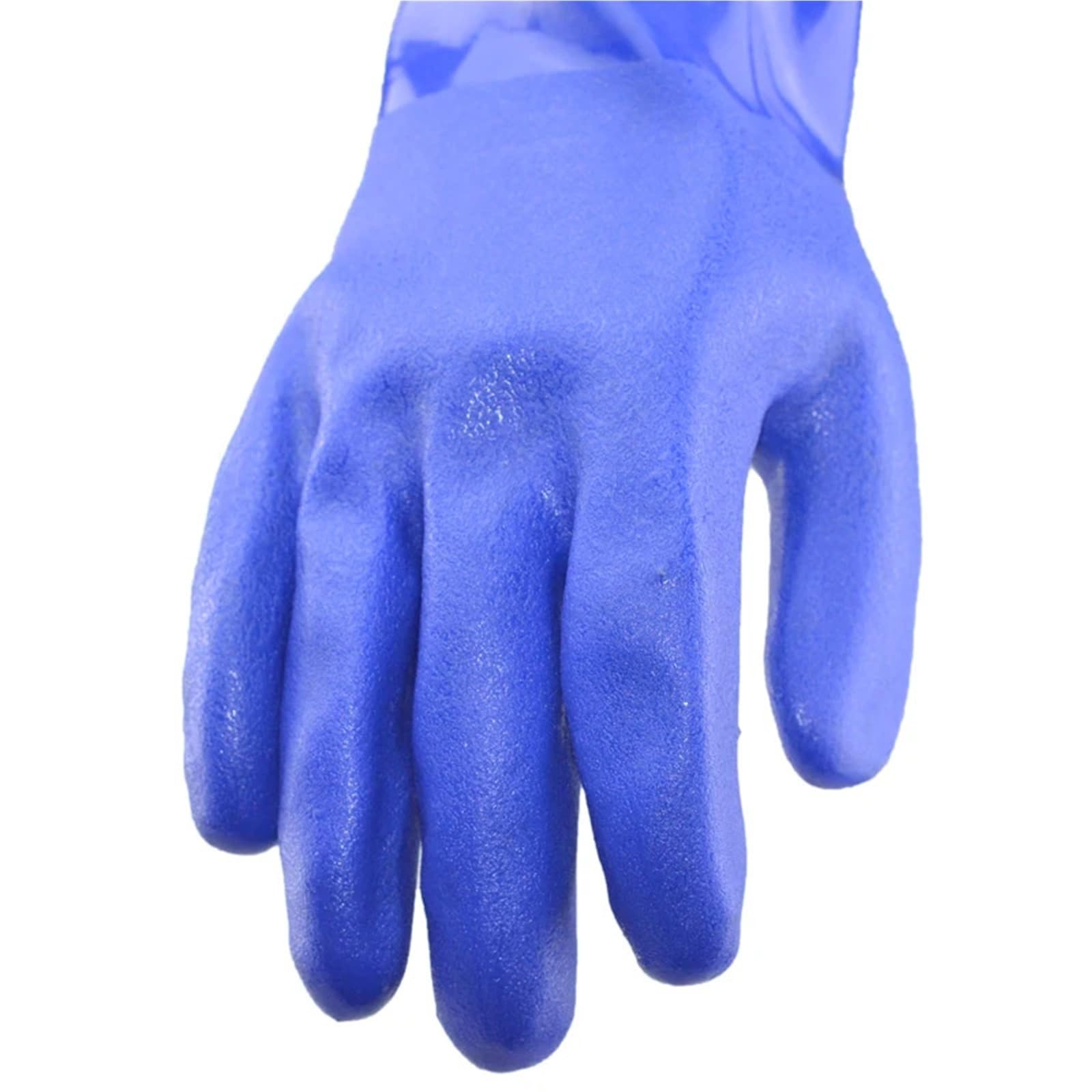 Generico Guanti resistenti agli agenti chimici estesi da 58 cm, maniche impermeabili rivestite in PVC for uso industriale e di laboratorio(XL)