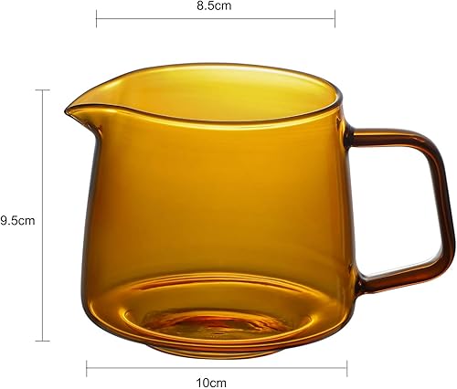 Miniatura 10 de Tazas de vidrio para servir café con mango de boquilla, crema de leche, mezcla de cereales, avena apta para microondas, accesorios de cocina, tazas