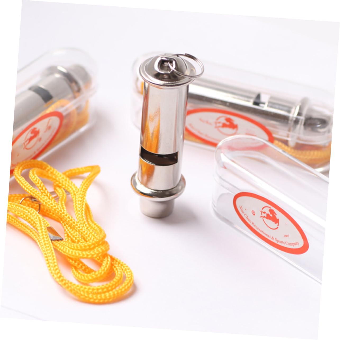 balacoo 2-Pack Survival Whistle Stainless Steel Lifeguard Emergency Sports Safety for Hiking Camping Pet Training