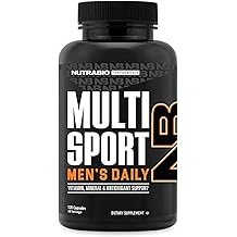 NutraBio Multisport for Men - Mens MultiVitamin - 33 Vitamins, Minerals, Micronutrients - Rich in Antioxidants - Supports Peak Athletic Performance, Energy, Metabolism 120 Vegetable Capsules