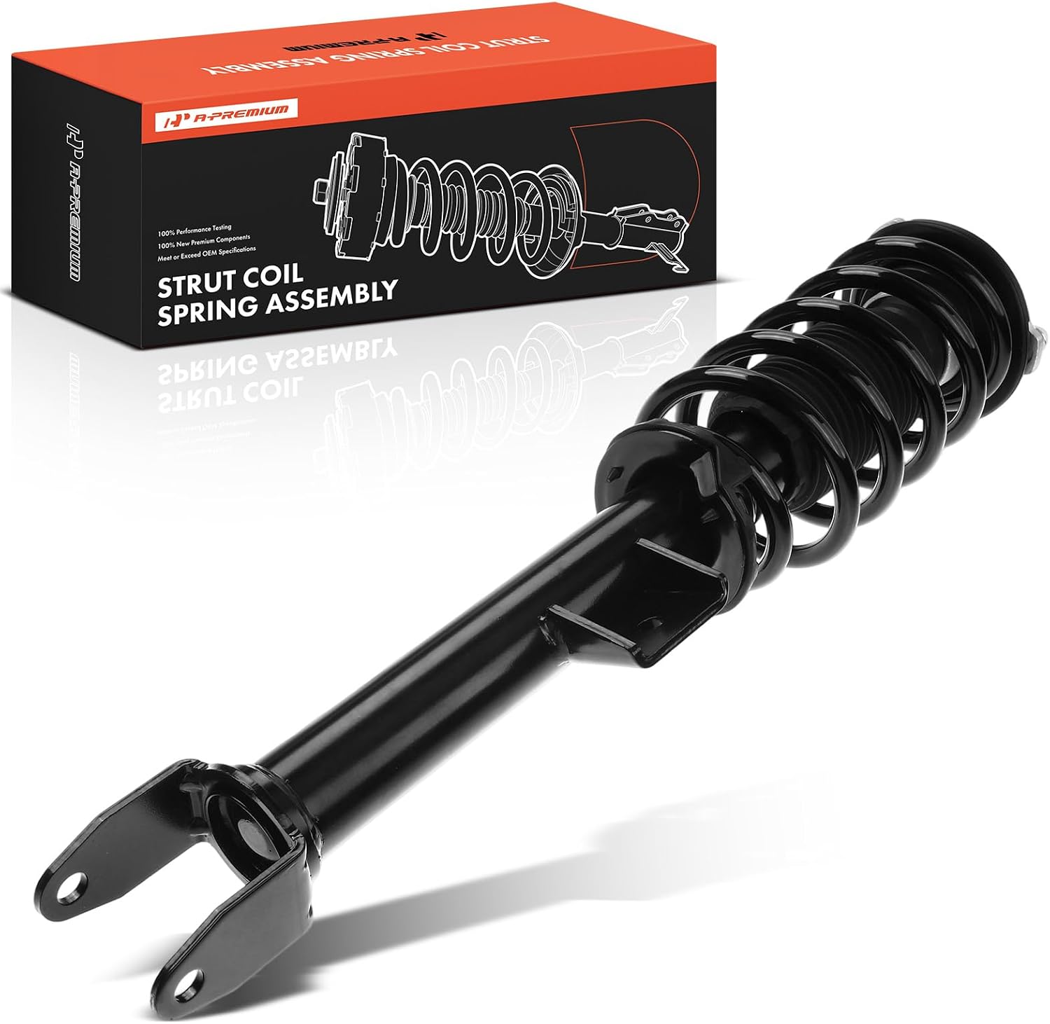 A-Premium Front Left Strut Compatible with Tesla Model 3 [RWD] 2017-2021 - Replacement Suspension Complete Strut Assembly Shock with Coil Spring