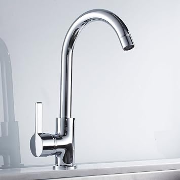 Amazon Wellbeingjp 水栓 キッチン 水栓金具 混合水栓 シングルレバー 蛇口 キッチン水栓 ワンホール 交換 台所 水道 混合栓 おしゃれ 首回る 360度 クローム G1 2冷温水ホース2本付き キッチン用水栓 Amazon Wellbeingjp 水栓 キッチン 水栓金具 混合水栓 シングルレバー 蛇口 キッチン水栓 ワンホール 交換 台所 水道 混合栓 おしゃれ 首回る 360度 クローム G1 2冷温水ホース2本付き キッチン用水栓
