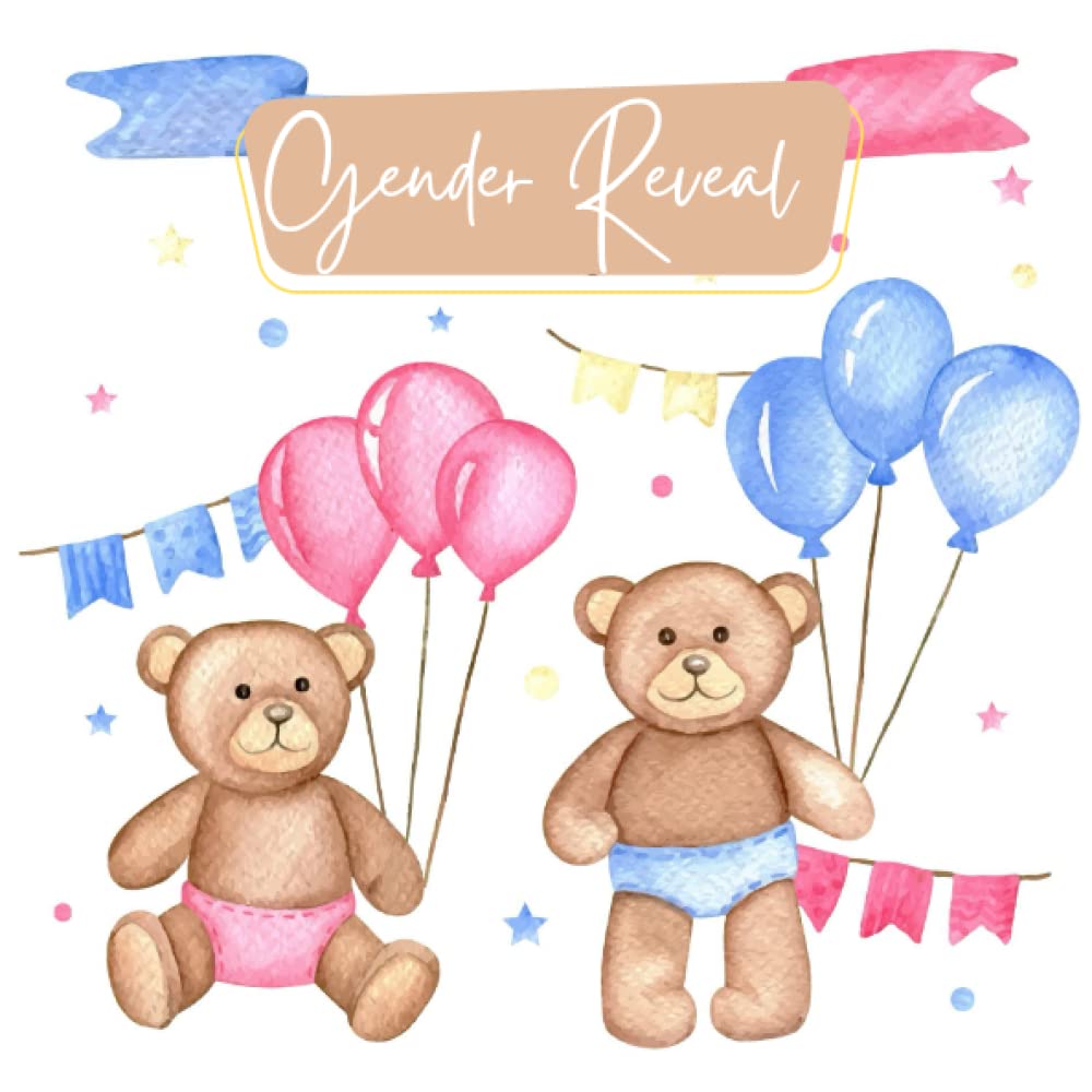 Gender Reveal Guest Book - Teddy Bears