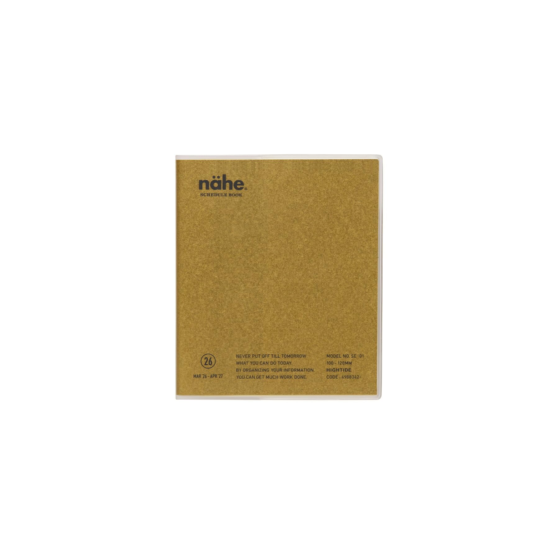 2026 High Tide/Nie Gold/Square Monthly Planner / Starts on March 2026 / Schedule Book : Office Products