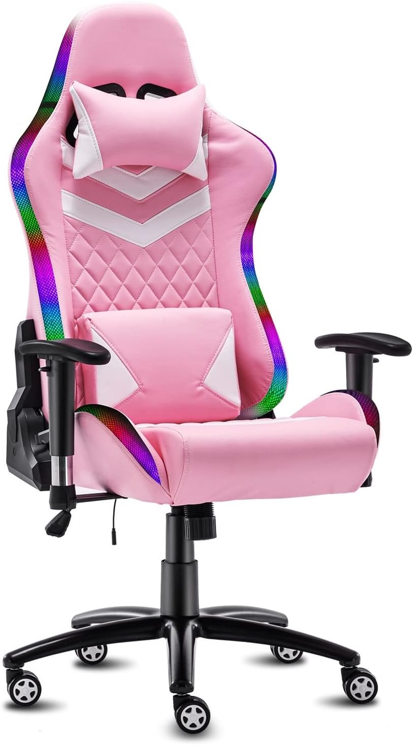 CDINE HighBack Ergonomic Gaming Chair with RGB LED Lights