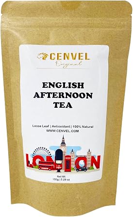 CENVEL  English Afternoon Tea | City of London Scenes Loose-Leaf Black Tea in Resealable Pouch | Great Gift for Loved Ones 150g, London Heritage