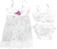 Vista 5 de BARWA Pijama de muñeca para dormir, ropa de dormir compatible con muñecas de 11.5 pulgadas (4 juegos)