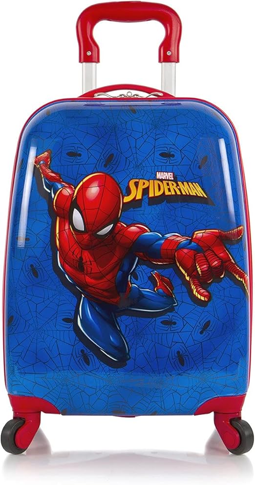 review Heys Marvel-Spiderman Boys Hardside Spinner Rolling Luggage for Kids - 18 Inch