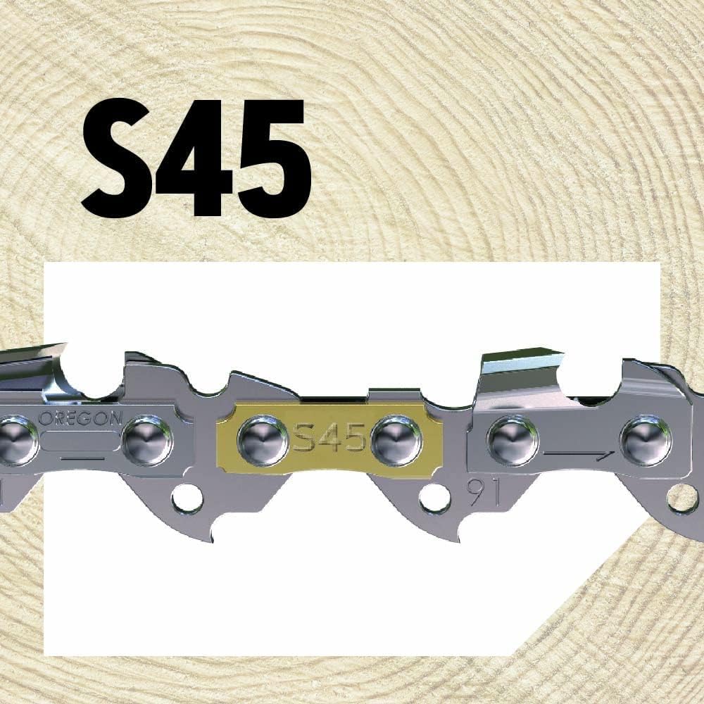 Oregon S45 AdvanceCut Replacement Chainsaw Chain for 12-Inch Guide Bar, 45 Drive Links, Pitch: 3/8" Low Profile, Low Vibration, .050" Gauge : Patio, Lawn & Garden