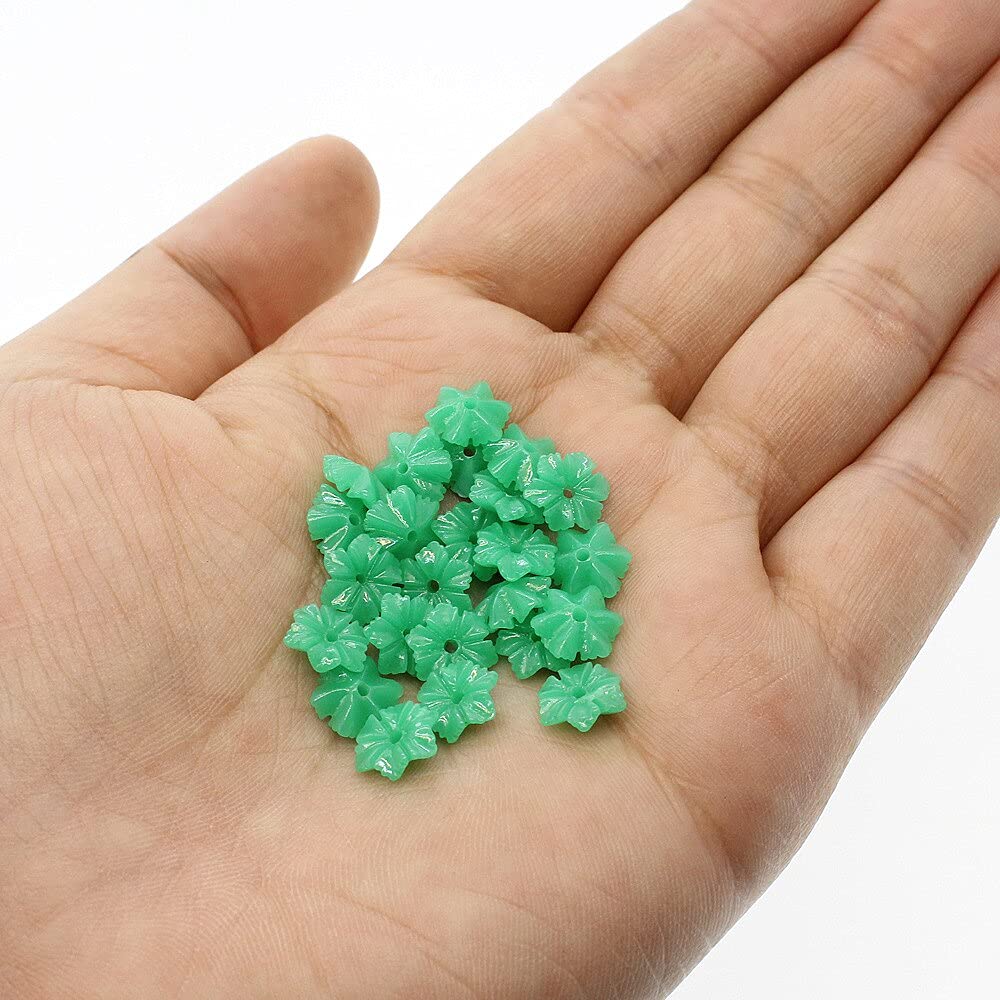 Natural Material Synthetic Coral Loose Beads New Coral Six Petal Flower Shape 8-12mm DIY Jewelry Accessories 1 Pack/10pc - (Color: 4; Item Diameter: 8mm)
