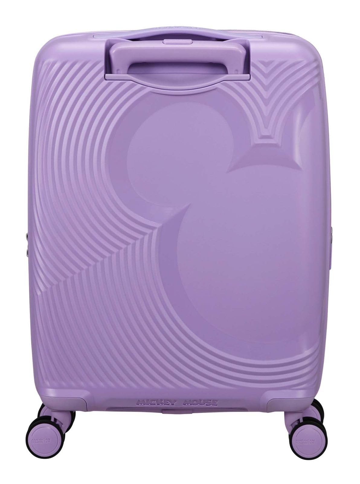American Tourister Mickey Magic - Valise Cabine 55 x 40 x 20/23 cm - Valise Rigide pour Ryanair, EasyJet & la Plupart des compagnies aériennes, 37/44 L, Violet (Mickey Soft Lilac)