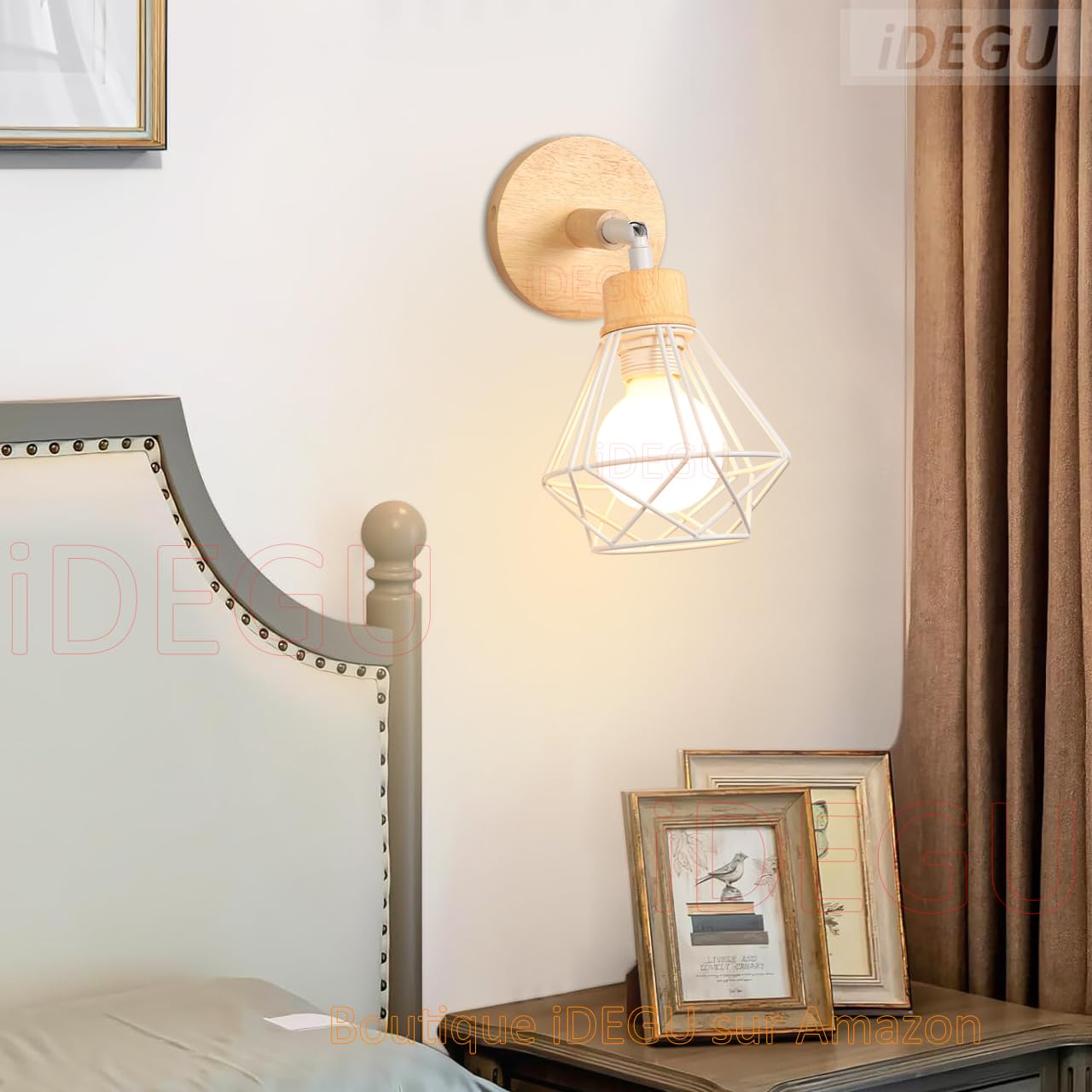 2 Applique Da Parete Vintage Comely - Lampade Regolabili E27 Design Gabbia - Foto 5