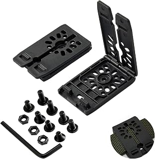 Molle Attachment with Mounting Hardwares, 3" Molle Clips for Vests, Backpacks, Pouches, and Molle Belt