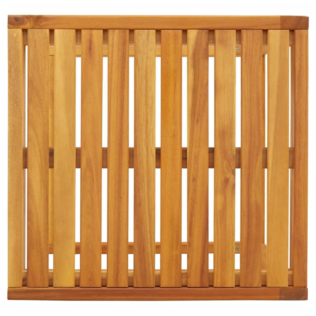 Mesa C de madera maciza de acacia 42 x 40 x 50 cm, mesa de café robusta con diseño en C para sofá o cama, mesa estable para bebidas y aperitivos, duradera