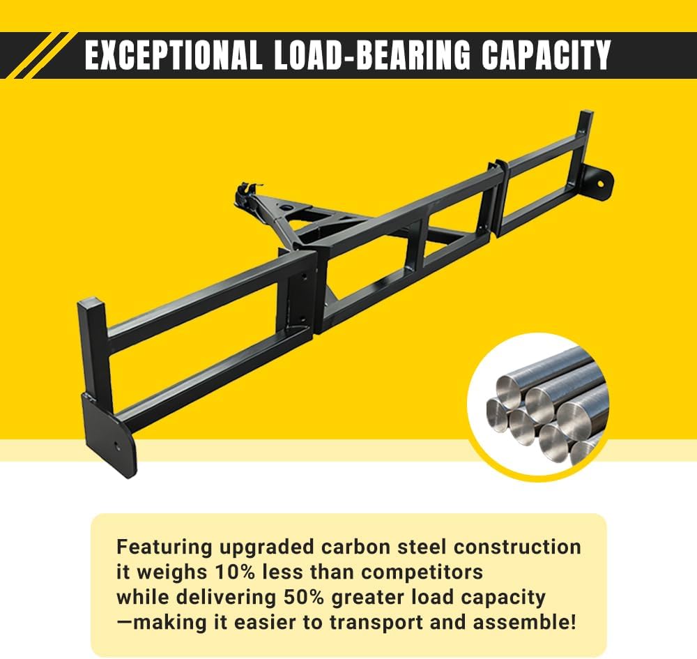 Shipping Container Tow Bar Kit (100.2 Inches) for 20'/40' Containers | Upgrade High-Strength Manganese Steel, 14,000 Lbs Load Capacity, Split Design for Easy Storage, Ideal for Truck Towing thumbnail