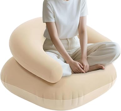 Inflatable Lounger,Quick Inflation Chair | Portable Inflatable Couch for Camping | for Beach Tailgating Vacation Festival Music Resting Reading Napping