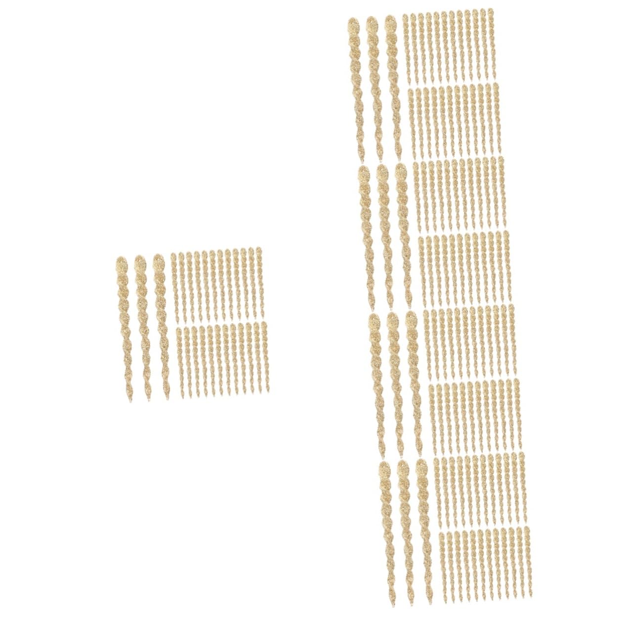TOPBATHY Weihnachtstrofen 300 STK Zwiebel-Pulver- -Schnee-Nadel Weihnachtsschmuck Zum Aufhängen Weihnachtsschmuck Aus Eiszapfen Weihnachtsbaum-anhänger Eiszapfen Ornament Christbaumschmuck Plastik