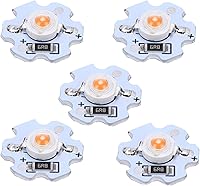 Vista 4 de POCREATION 25 chips LED AXD-1W-5V, bombilla LED de chip de 5 V, bombilla de ahorro de energía de 200 lúmenes, 1 W, cuentas de lámpara LED de alta