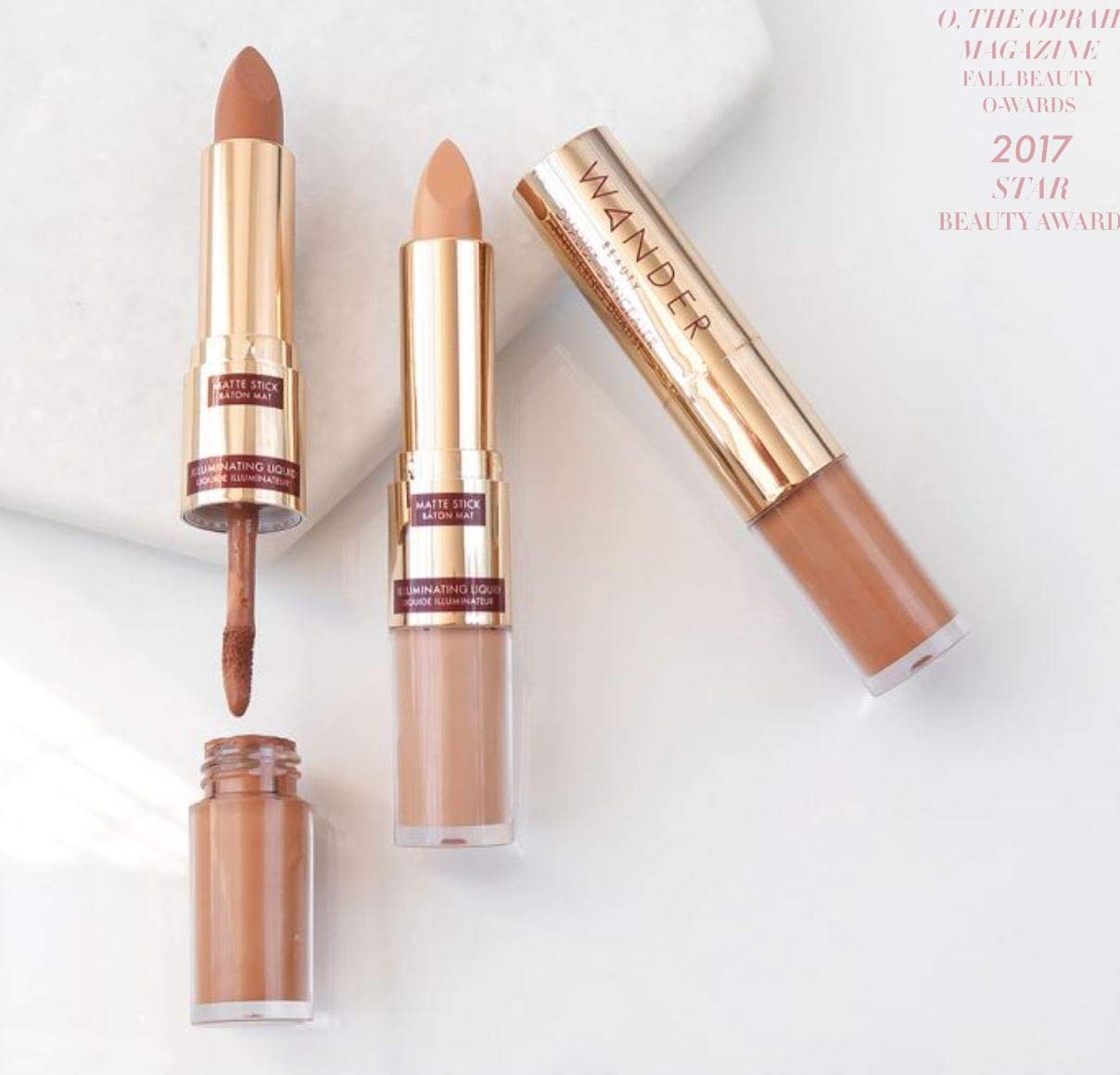 Wander Beauty Dualist Matte & Illuminating Concealer Makeup - Fair- Dual Ended Concealer Stick and Liquid Concealer. Full Coverage Under Eye Concealer and a Lightweight Illuminating Liquid Concealer. : Beauty & Personal Care