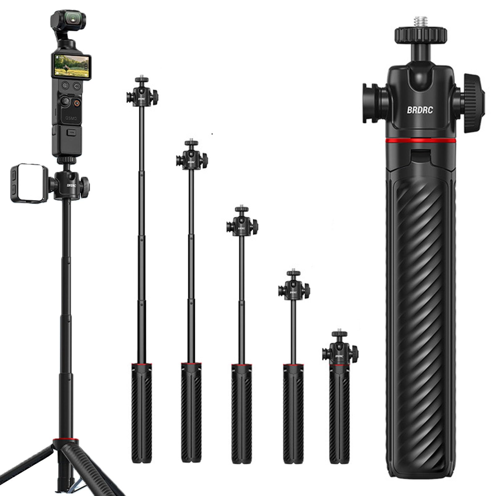 Amazon | Taoricup DJI Osmo Pocket 4/Action 6 対応 自撮り棒 延長